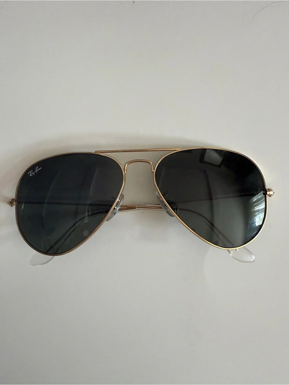 Ray-Ban RB3136 Caravan Sunglasses Gold Green G-15 58mm With Case Booklet Cloth